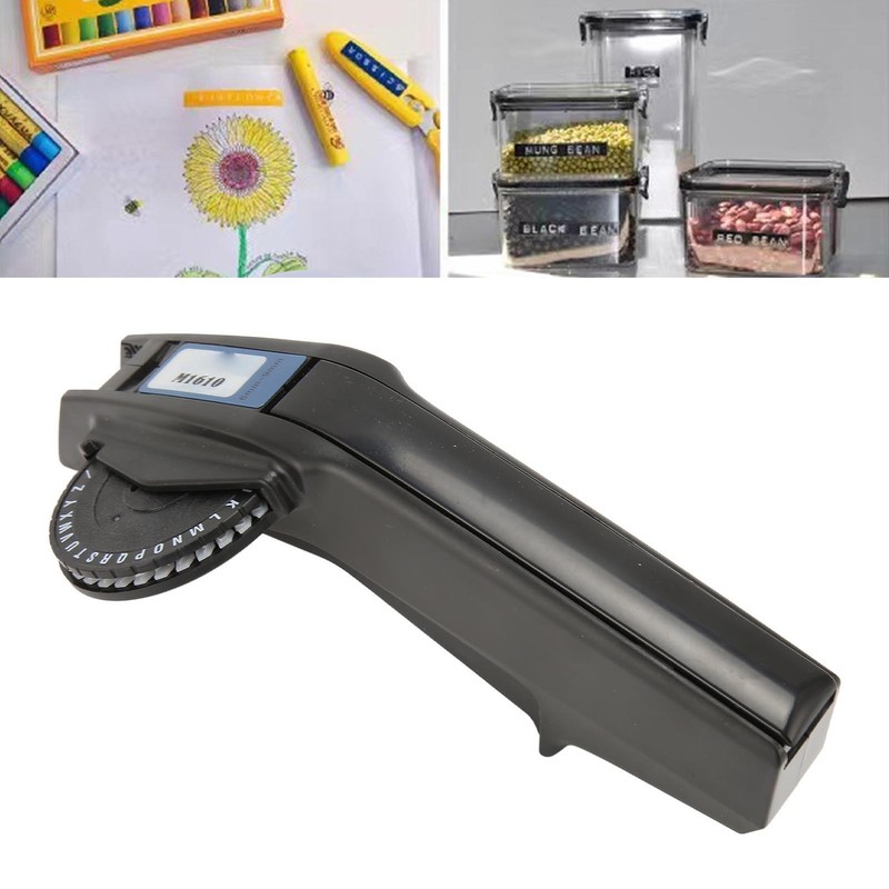 Embossing Label Maker with 2 Rolls Tape DIY Manual Clear