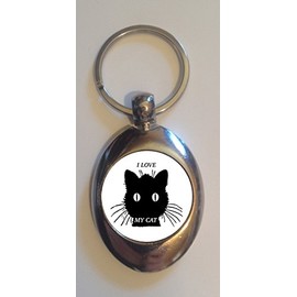 I Love My Cat - Shopping Trolley Keyring - Token (£1 Coin)