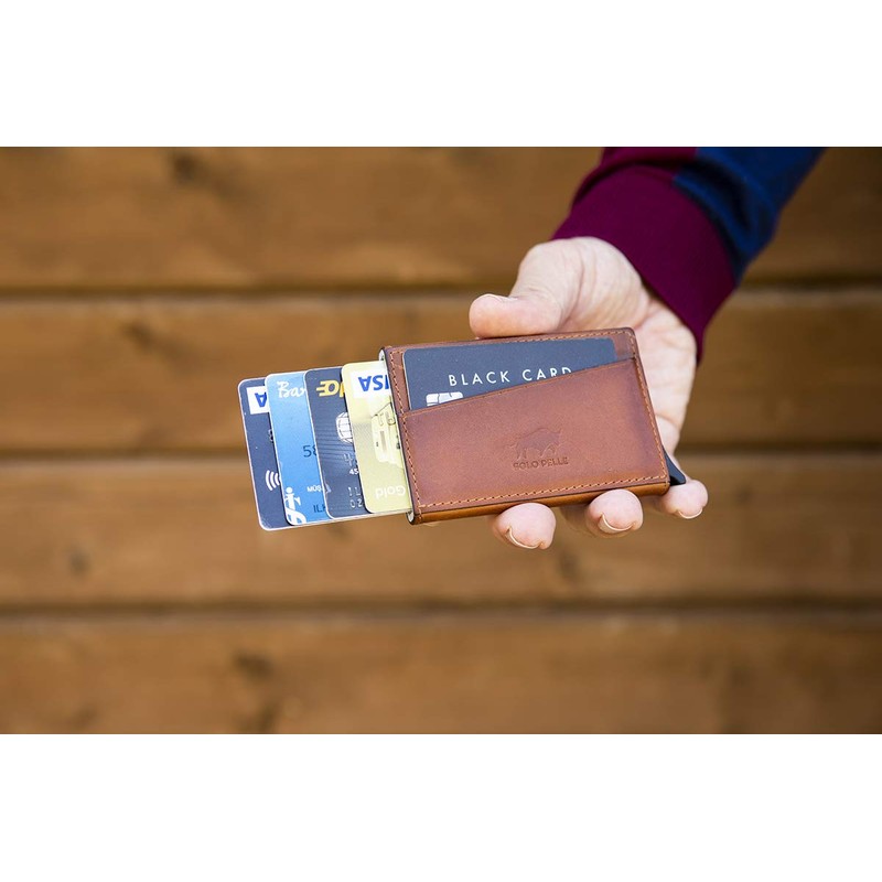 Solo Pelle Leather Slim Wallet with RFID Protection for up