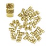 Threaded Insert, M4 50 Pieces Insert Nut, Brass Internal Thread
