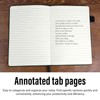 Notebook Durable Journal Notebook School Office Notebook with Annotated Tab