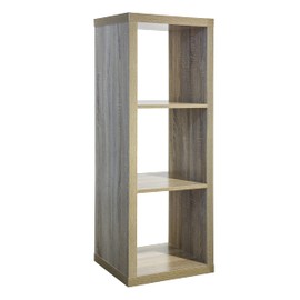 Juggernaut Storage 3-Cube Storage Organizer, Natural Oak