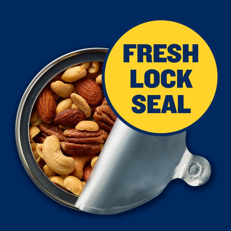 PLANTERS Salted Mixed Nuts, Party Snacks, Plant-Based Protein 10.3oz (1