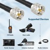 MOOKEERF CB Coax Cable - 15FT RG58 PL-259 UHF Male