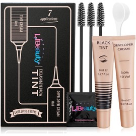 Libeauty Eyelash Dyeing, Eyelash Colour, Black, Eyebrow Colour, Easy to Use, Lash Tint Suitable for Beginners and Salons
