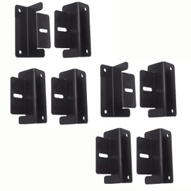 Solar Panel Mount Pack of 8 in Black, High-Quality Z-Angle Brackets Made of Robust Aluminium, PV Module Bracket Including Screws and Nuts, Weatherproof Solar Module Bracket