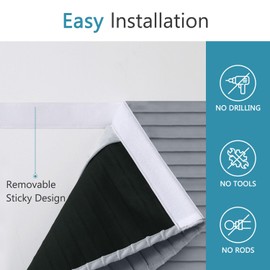 Muamar Small Door Window Curtains Privacy Thermal Insulated Door Covering Blackout Window Curtains for Patio French Door Front Door, W25 x L20 inch, 1 Panel, Grey