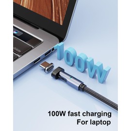 N. NETDOT 100W Magnetic Charging Cable,Fast Charging & Data Transfer USB-C to USB-C Cable for Smartphones,Tablets,Earphones etc. - 3.3ft / 2 Pack