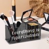 URLLUAE Everything is Figureoutable Acrylic Pen Pencil Holder Organizer for