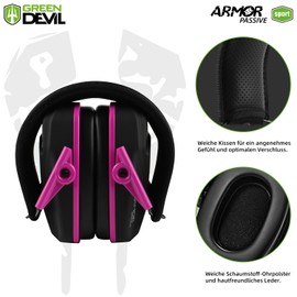 GREEN DEVIL Ear Protection Shooting Sports SNR28dB Hearing Protection Adult ANSI S3.19 Noise Protection Headphones Work Capsule Ear Protection Ear Protection Sound Protection