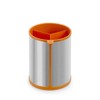 BRA Efficient Rotary Kitchen Utensil Pot, Stainless Steel, Orange, 14.5