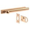 Defender Security U 9961 4-Inch Surface Bolt, Solid Brass, Polished Brass Finish