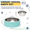 bzyoo 32oz 4CUP Elevated Dog & Cat Bowl, Sprinkle Design,