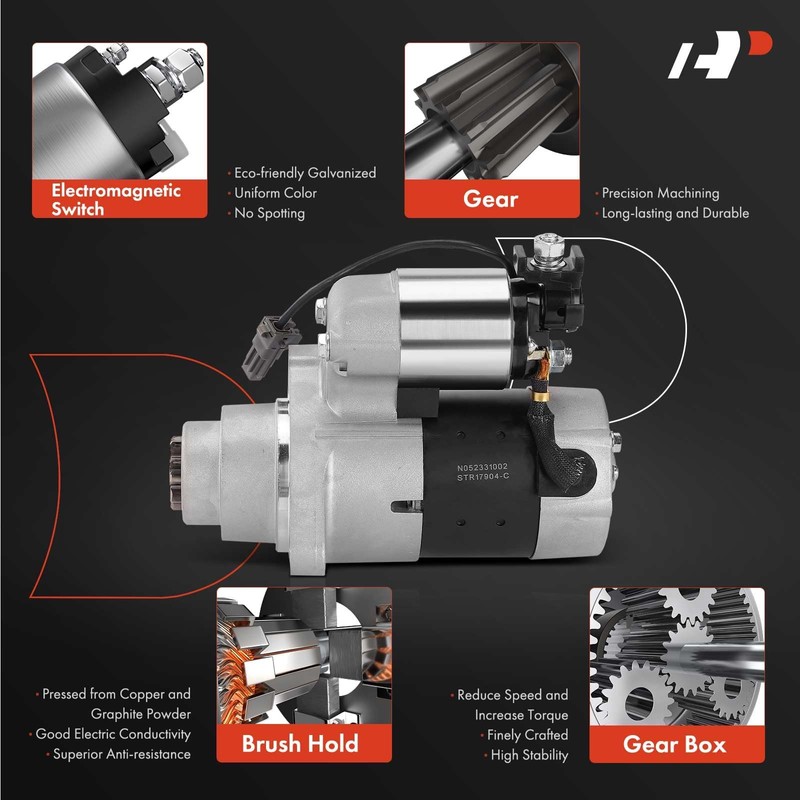 A-Premium Starter Motor Compatible with Infiniti G35 2003-2007, M35 2006-2008,