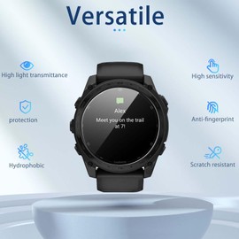 NOUKAJU [4pack] Screen Protector for Garmin Tactix 8-47mm, Smartwatch Screen Protector,Scratch-Resistant,High Transparency,Soft Screen Protector for Garmin Tactix 8-47mm(Non-Tempered Glass)