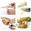 Joyeee 30 Pack Non-stick Cream Horn Molds Large, 5" Big