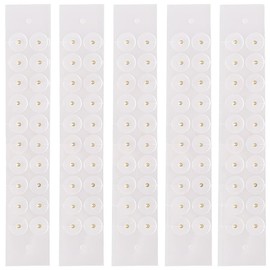 ESJNNK Ear Urn Jewelry, 100 Pieces, Ear Point Seal, Gold Granular, Transparent, Trap Point Seal, Ear Point Jewelry, Seal, Titanium Seal Only, Unisex, Ear-Point Seal Only (Gold Grain)