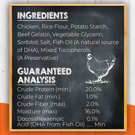 Canine Naturals Puppy Chicken and Rice Chew - Rawhide Free Puppy Treats - Made with USA Chicken - All-Natural & Easily Digestible - 2 Pack of 7-Inch Rolls for Puppies