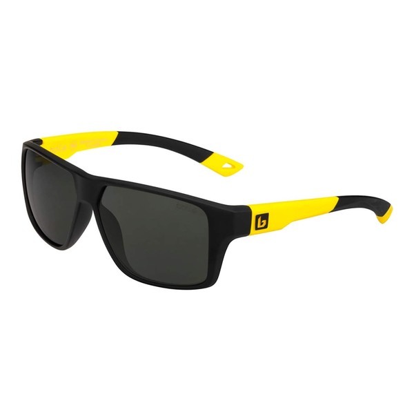 Bollé Brecken Floatable Sunglasses Black Yellow Unisex-Adult Large