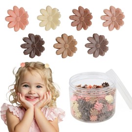 ACO-UINT Mini Flower Hair Clips Small Hair Clips 100pcs Tiny Flower Claw Clips with Storage Box for Girls Toddlers Kids for All Hairstyles Outfits