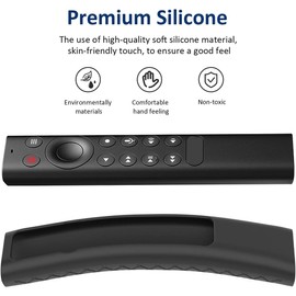 USTIYA Control Funda para NVIDIA Shield TV Pro 4K HDR Remoto Case Smart Shockproof Cover Accesorios (Negro)