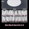 NMKL38 150PCS Dual Nail Forms 15 Sizes Extension Poly Nail