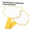 TEHAUX Flexible Handheld Dry Erase Whiteboard Erasable Scoreboard for Games