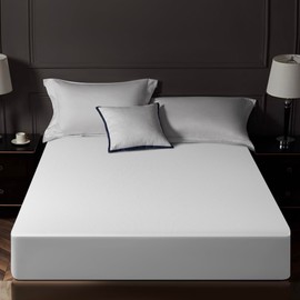 California King Mattress Protector Tencel 100% Waterproof Mattress Protector,Silky Soft & Breathable,Cooling Mattress Pad Cover Fitted 18" Deep Pocket Noiseless,72"x84"