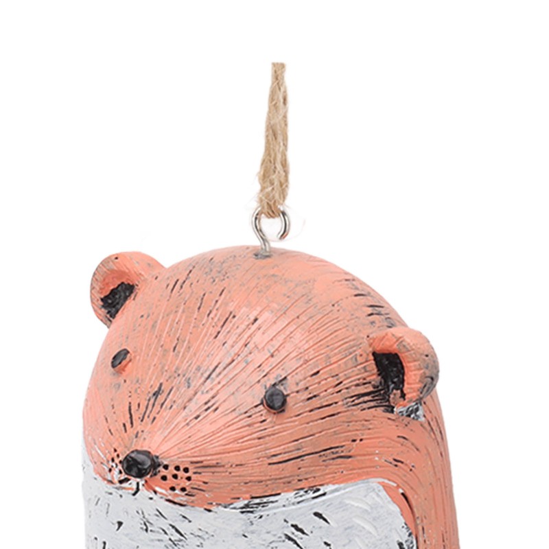 Rustic Hanging Animal Wind Chimes Resin Hand Made Natural Garden