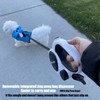 HCY&WLD Upgrade 3-in-1 Retractable Dog Leash with Integrated Dispenser &