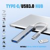 USB-C Hub, 4 Ports USB Hub USB Splitter USB C