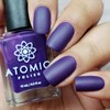 Purple Matte Nail Polish - Atomic Polish - Iodine (I)