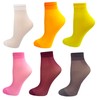 MALVA Sheer Ankle Socks Thin Nylon Ankle Hosiery Socks Short
