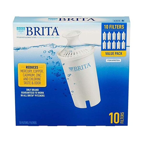 Brita brita10ct Standard, 10 Count (Pack of 1), White
