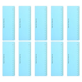 PATIKIL Guided Reading Strips, 10pcs Highlight Colored Overlay Bookmark Reading Tracking Ruler Teacher Teaching Supplies for Classroom, Sky Blue
