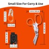 6 in 1 Multifunctional Trauma Shears Foldable With Strap Cutter