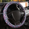 SthExtra Leather Steering Wheel Cover for Men Women with Upgraded