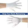 HIT 3 Pairs White Cotton Gloves For Dry Hands Sleeping