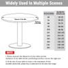 Highdi Tablecloth Washable Round 80 cm, Elastic Mármol Printable Tablecloth