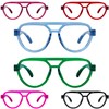 BLUELESS Pilot Reading Glasses for Women Metalless Screwless Spring Hinges