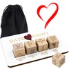 JVHLOV Wooden Date Night Dice, Portable Dice Set Romantic Funny