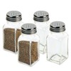 HESSION 4 Pack Salt and Pepper Shakers Glass Salt Shakers