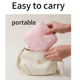 TAVBAGVSK 2PCS Mini Makeup Bag,Cute Pocket Cosmetic Bag,Portable Small Make Up Bags for Women,Travel Cosmetic Bag Small Makeup Pouch,Mini storage bag for Sanitary pad,coin,lipstick,jewelry