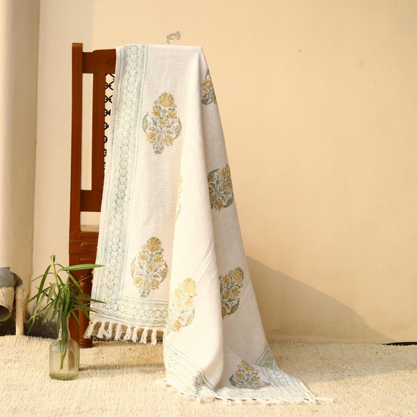 Trade Star 100% Cotton Throw Blanket for Home Decor Handloomed