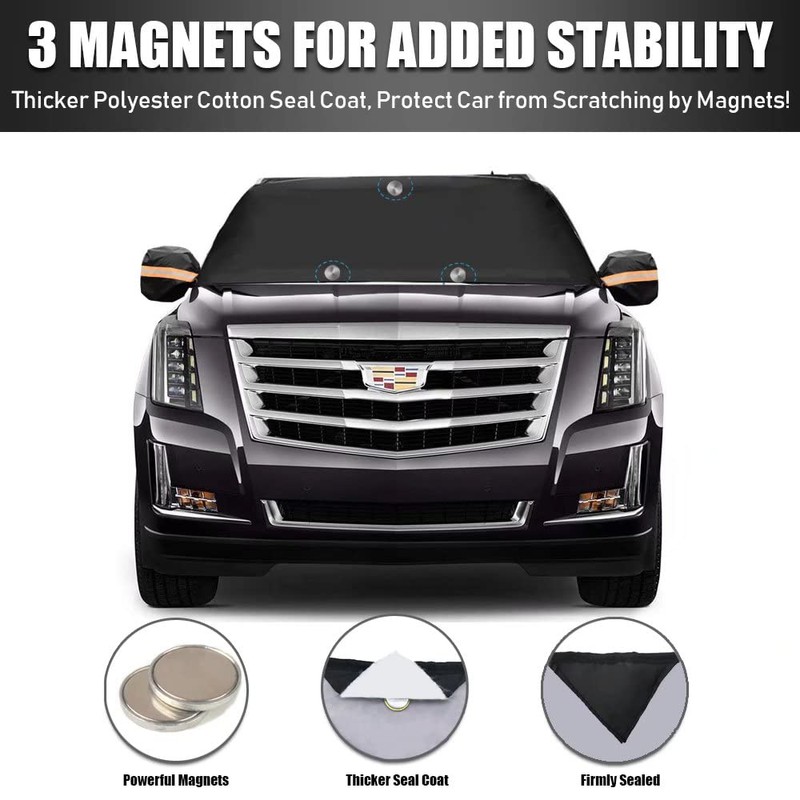 Laptom Pro [Upgrade] Windshield Snow Cover, Extra Large & 3-Layer