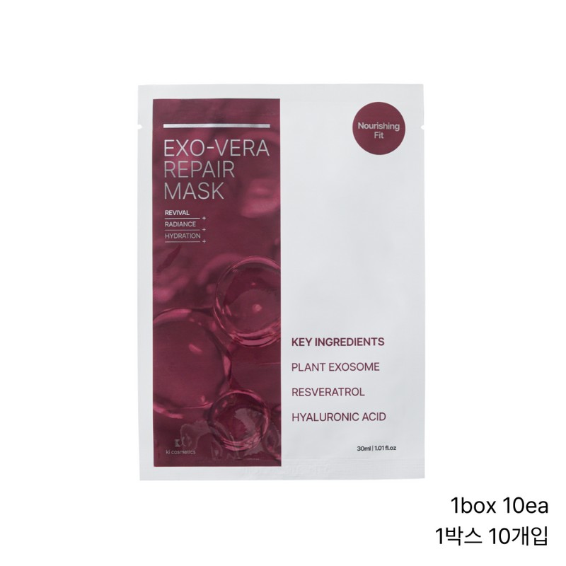 K.I Exovera Repair Mask 10 sheets / 케이아이 엑소베라 리페어