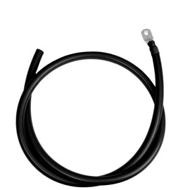 6 AWG UL 1426 Battery Cables - 26 ft Marine Grade Wire Tinned Copper Oxygen-Free Insulated - Standard PVC Wire with 1 Lug for Boat, Automotive, Speakers, Solar, Camper, RV & Trailers