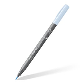 STAEDTLER Brush Pen Pigment Arts, Ice Blue, Pigmented Premium Drawing Ink, Brush Tip for Variable Line Width, Waterproof, Quick-Drying, Brush Pen Single Pen, 371-310