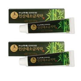 Ninyama INSAN Fluorine-Free Bamboo Salt Toothpaste, 5.6 oz (160 g) (Set of 2), Salt, Toothbrushing Salt, Toothpaste, Fluorine-Free, Odor Care, Natural Brushing, Korea