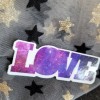Moonlight Jade STKR055 GALAXY LOVE Shaped Star Sticker | Vinyl